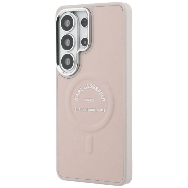 Dėklas Samsung Galaxy S26 Ultra MagSafe rožinis Karl Lagerfeld