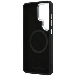 Dėklas Samsung Galaxy S26 Ultra iš dirbtinės odos, rudas Karl Lagerfeld
