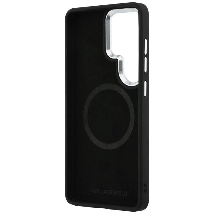 Dėklas Samsung Galaxy S26 Ultra iš dirbtinės odos, rudas Karl Lagerfeld