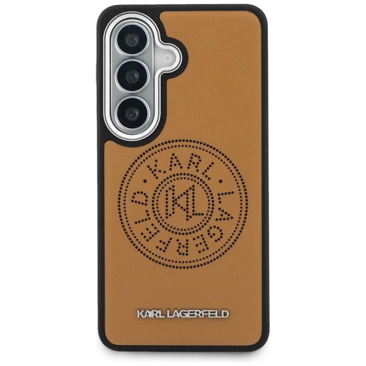 Telefono dėklas Samsung Galaxy S26+ MagSafe rudas Karl Lagerfeld