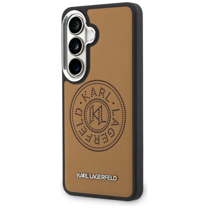 Telefono dėklas Samsung Galaxy S26+ MagSafe rudas Karl Lagerfeld