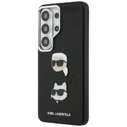 Dėklas Samsung Galaxy S26 Ultra juodas iš dirbtinės odos Karl Lagerfeld