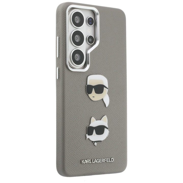 Dėklas Galaxy S26 Ultra sidabrinis Saffiano Karl Lagerfeld