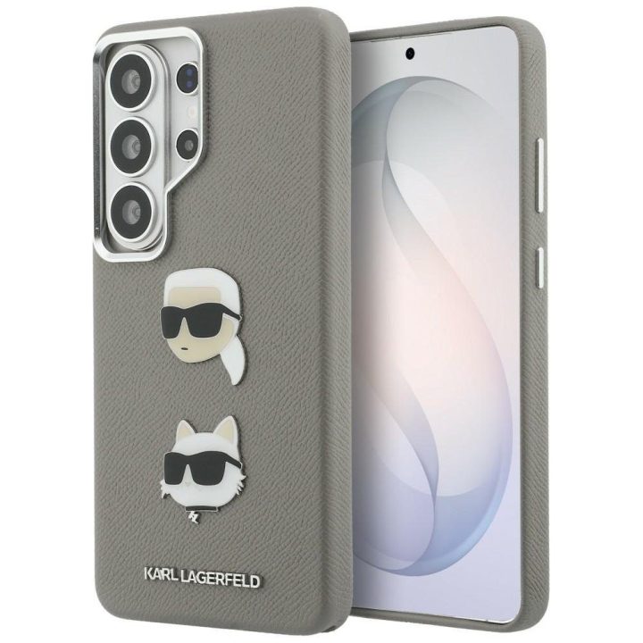 Dėklas Galaxy S26 Ultra sidabrinis Saffiano Karl Lagerfeld