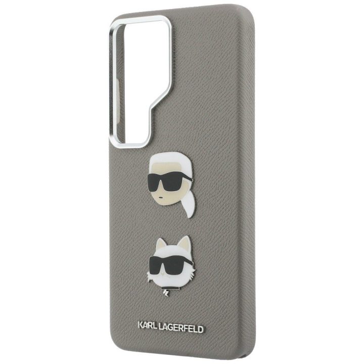 Dėklas Galaxy S26 Ultra sidabrinis Saffiano Karl Lagerfeld