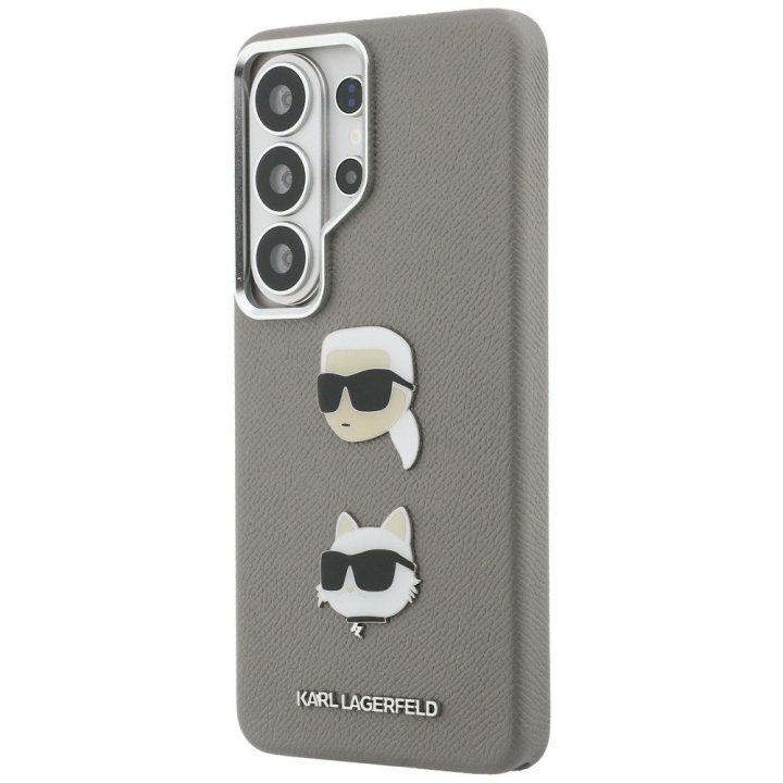 Dėklas Galaxy S26 Ultra sidabrinis Saffiano Karl Lagerfeld
