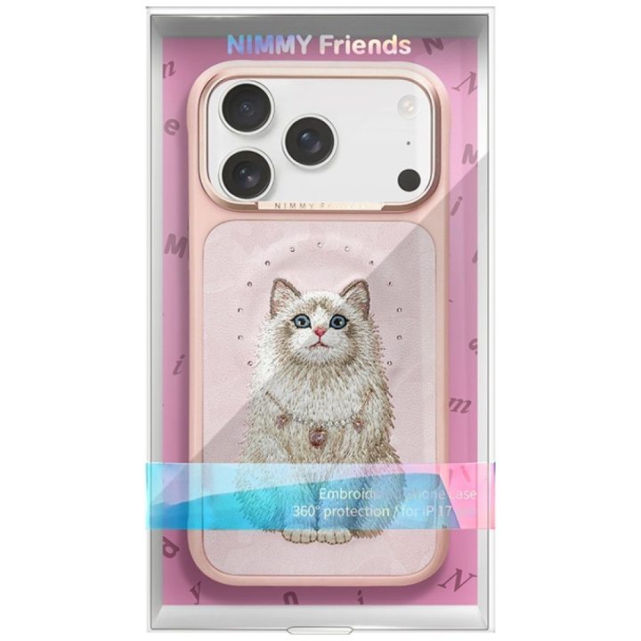 Dėklas iPhone 17 Pro rožinis MagSafe Nimmy