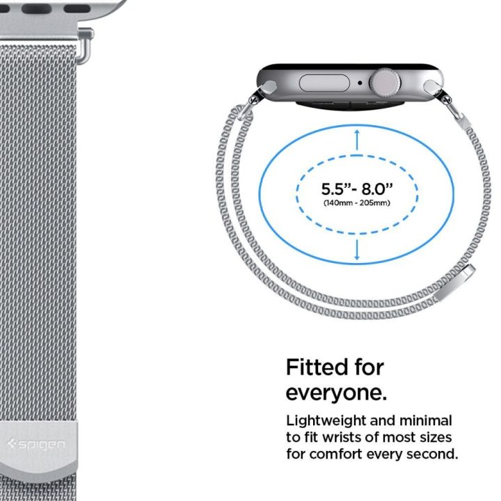 Dirželis Apple Watch 40/41/42 mm iš nerūdijančio plieno Spigen