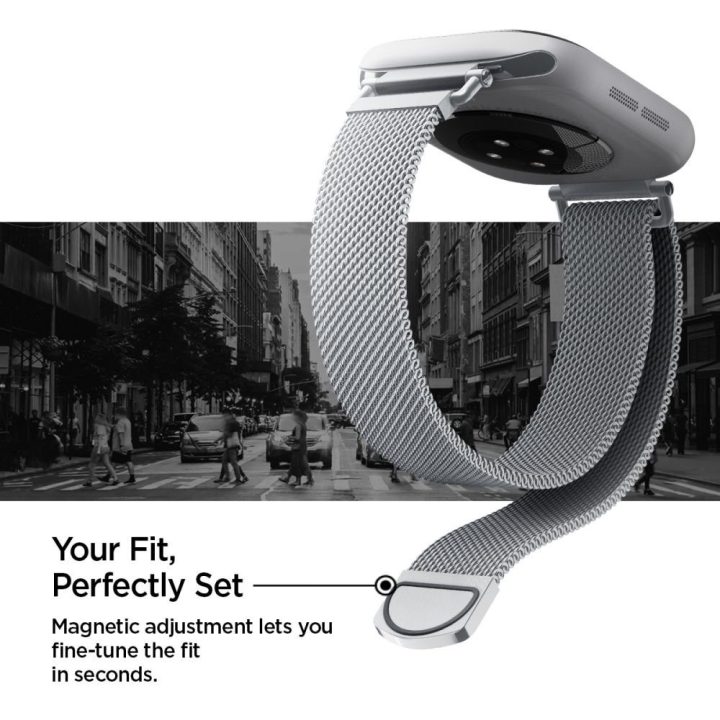 Dirželis Apple Watch 40/41/42 mm iš nerūdijančio plieno Spigen