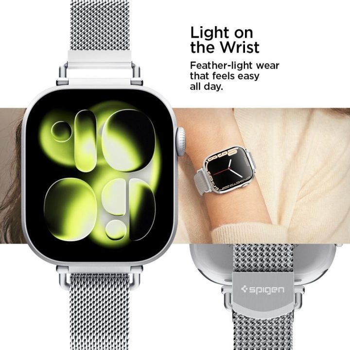 Dirželis Apple Watch 40/41/42 mm iš nerūdijančio plieno Spigen