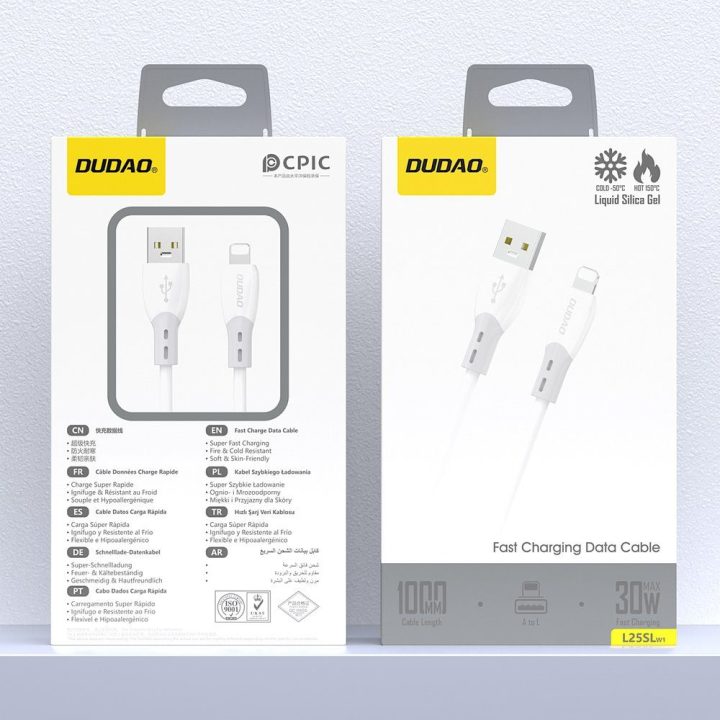 USB-A–Lightning kabelis 1 m 30W Dudao