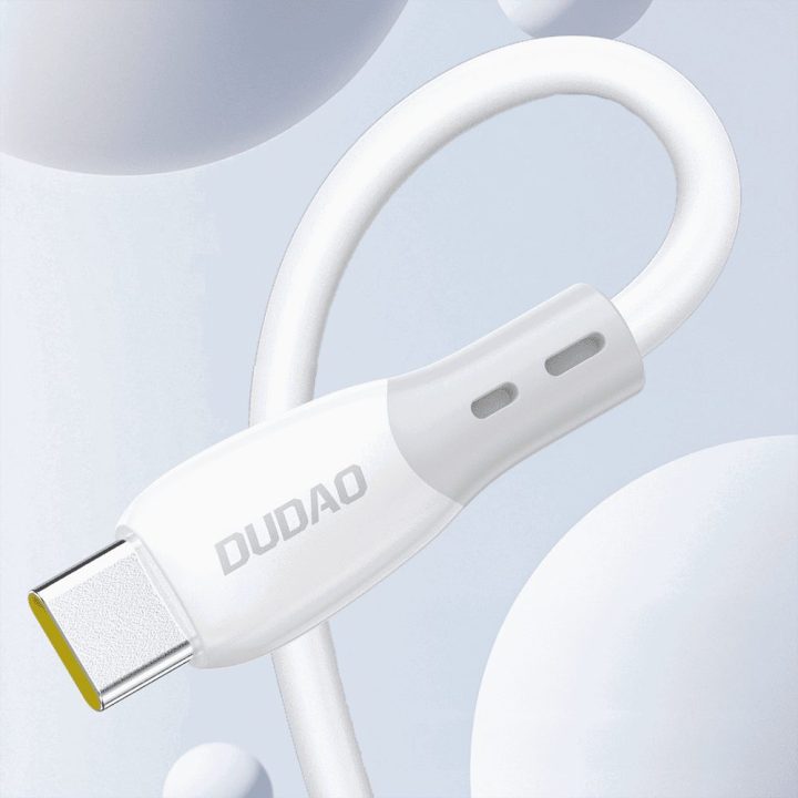 Kabelis USB-A–USB-C 5 A 1 m baltas Dudao