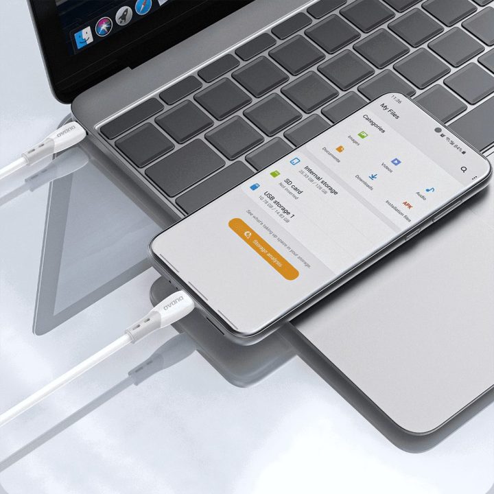 Kabelis USB-C 1 m silikoniniu pynimu Dudao