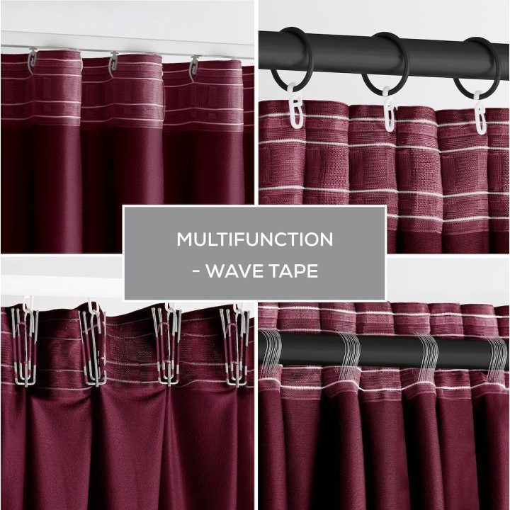 Užuolaida 140×270 cm bordo CURT