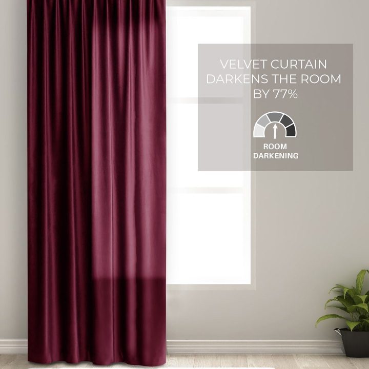 Užuolaida 140×270 cm bordo CURT