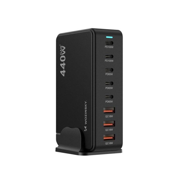 Įkroviklis QC3 440W juodas Wozinsky