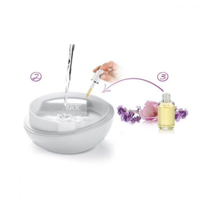 Aromaterapinė lempa ultragarso, rožių kvapas FancyHome