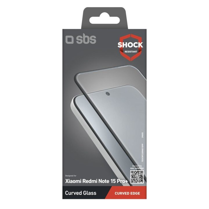 Grūdintas ekrano stiklas Redmi Note 15 Pro+ su 4D išlinkimu SBS