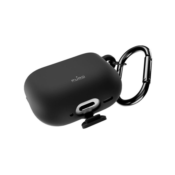 Dėklas AirPods 4 silikoninis juodas Puro