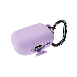 Dėklas AirPods 4 silikoninis violetinis Puro