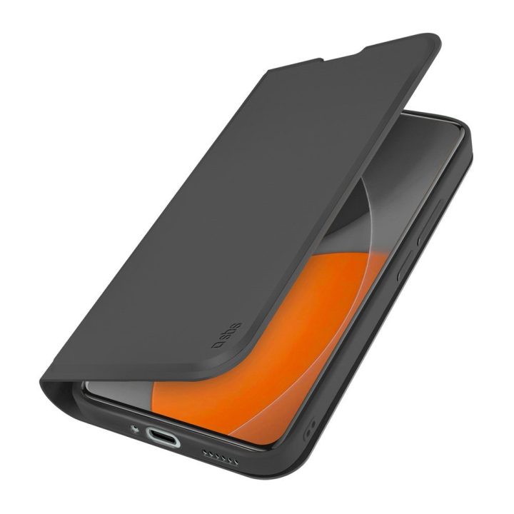 Dėklas Xiaomi Redmi Note 15 Pro su kortelių skyriumi juodas SBS