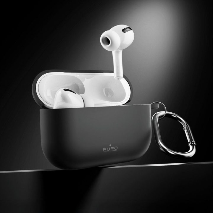 Dėklas AirPods Pro 3 silikoninis juodas Puro