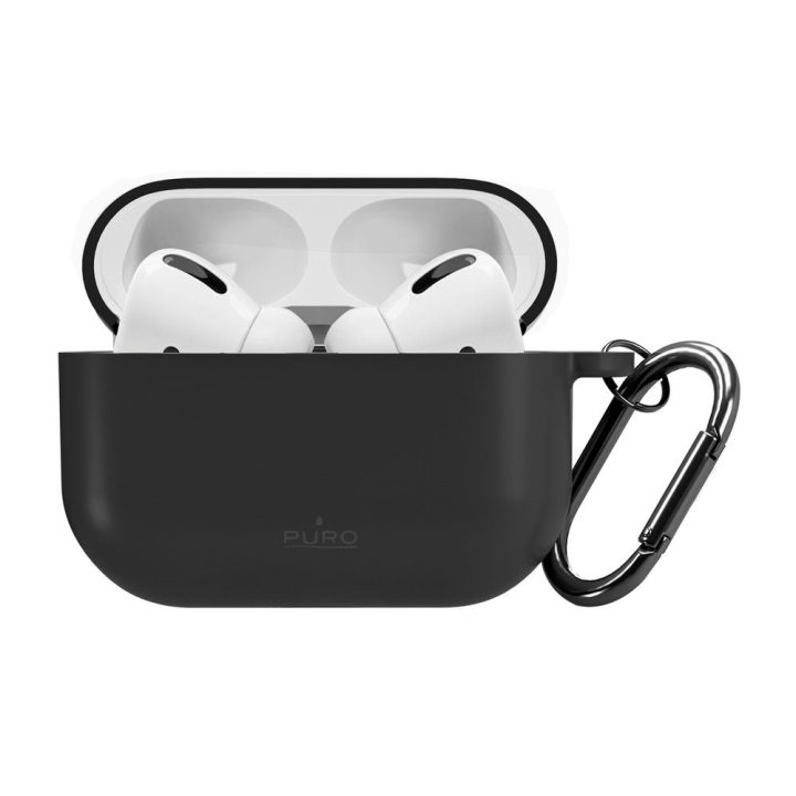 Dėklas AirPods Pro 3 silikoninis juodas Puro