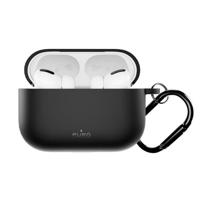 Dėklas AirPods Pro 3 silikoninis juodas Puro