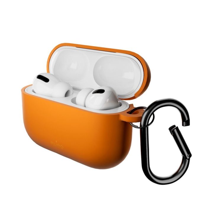 Dėklas AirPods Pro 3 iš silikono oranžinis Puro