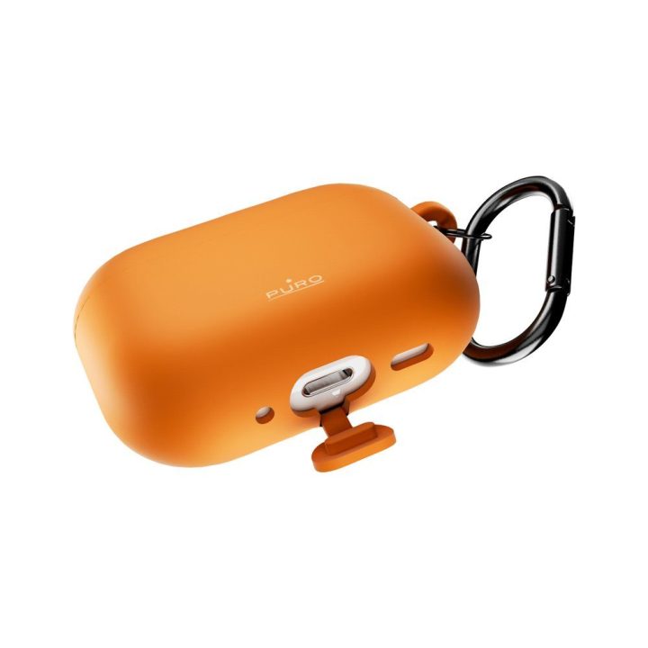 Dėklas AirPods Pro 3 iš silikono oranžinis Puro