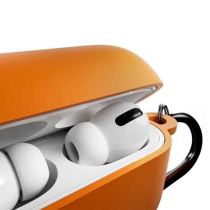 Dėklas AirPods Pro 3 iš silikono oranžinis Puro
