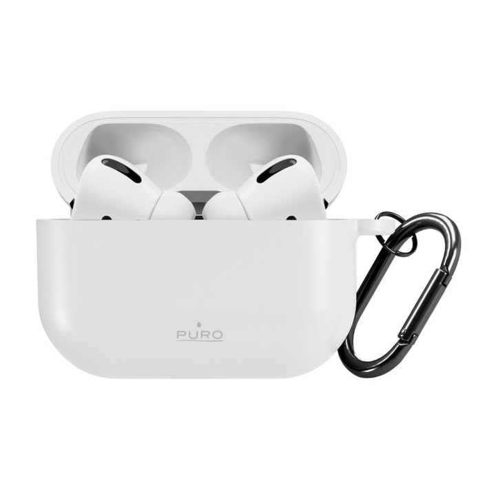 Dėklas AirPods Pro 3 silikoninis baltas Puro