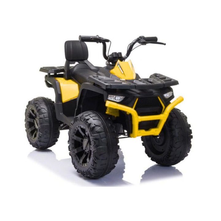 Vaikiškas elektrinis keturratis geltonas 21 kg