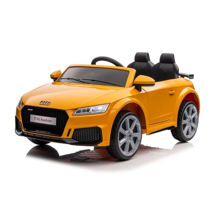 Vaikiška elektrinė mašina geltona Audi TTRS