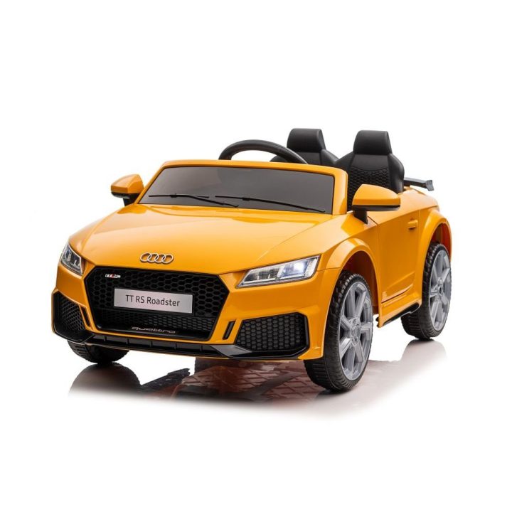 Vaikiška elektrinė mašina geltona Audi TTRS