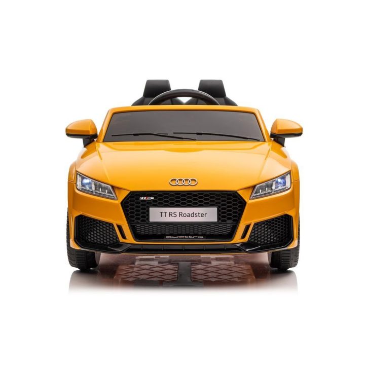 Vaikiška elektrinė mašina geltona Audi TTRS
