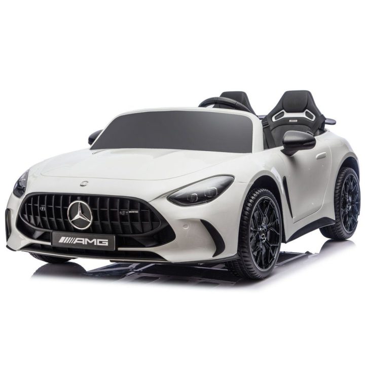 Vaikiškas elektrinis automobilis 24V, baltas Mercedes
