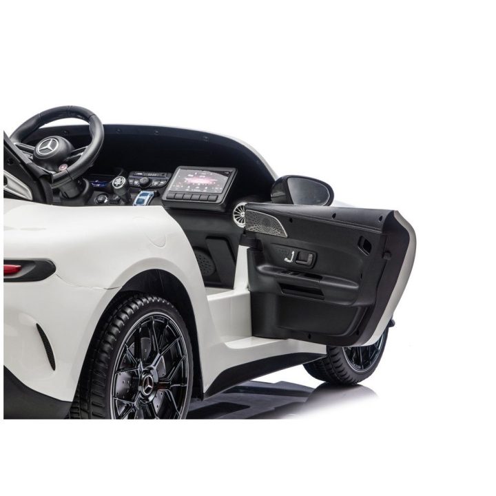 Vaikiškas elektrinis automobilis 24V, baltas Mercedes