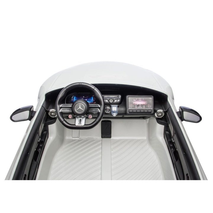 Vaikiškas elektrinis automobilis 24V, baltas Mercedes