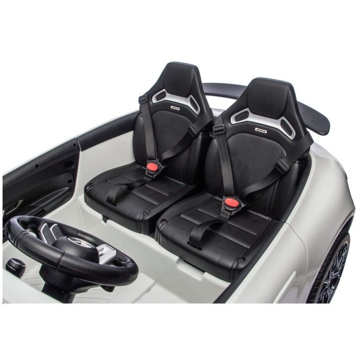 Vaikiškas elektrinis automobilis 24V, baltas Mercedes