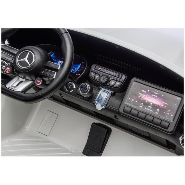 Vaikiškas elektrinis automobilis 24V, baltas Mercedes