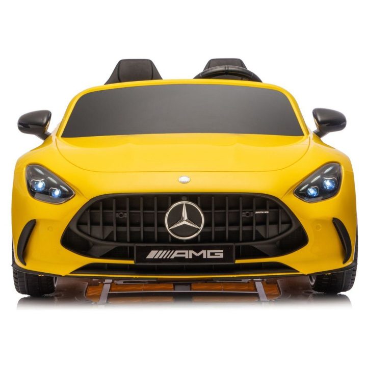 Vaikiškas elektrinis automobilis 24V geltonas Mercedes GT63 AMG