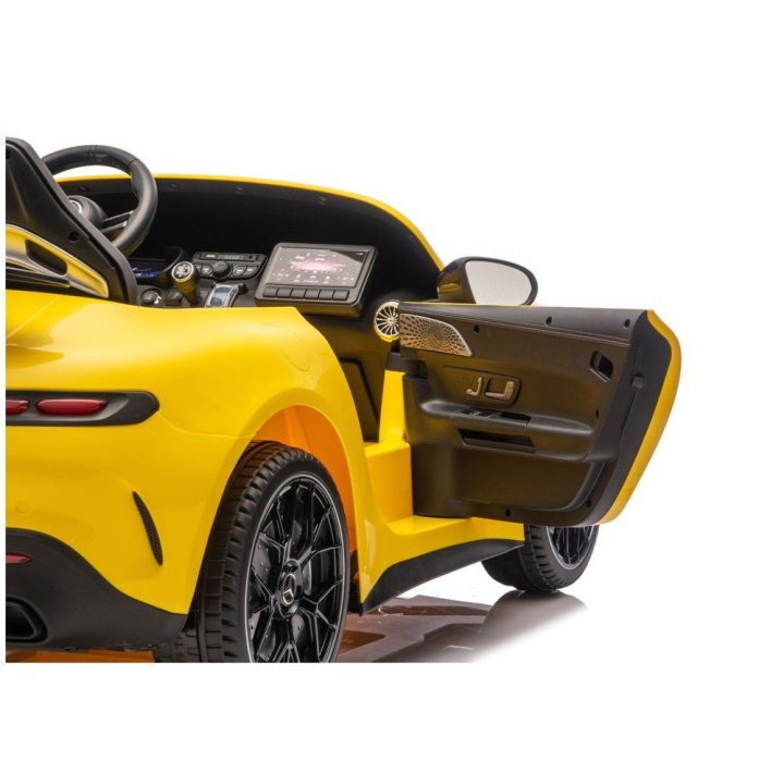 Vaikiškas elektrinis automobilis 24V geltonas Mercedes GT63 AMG