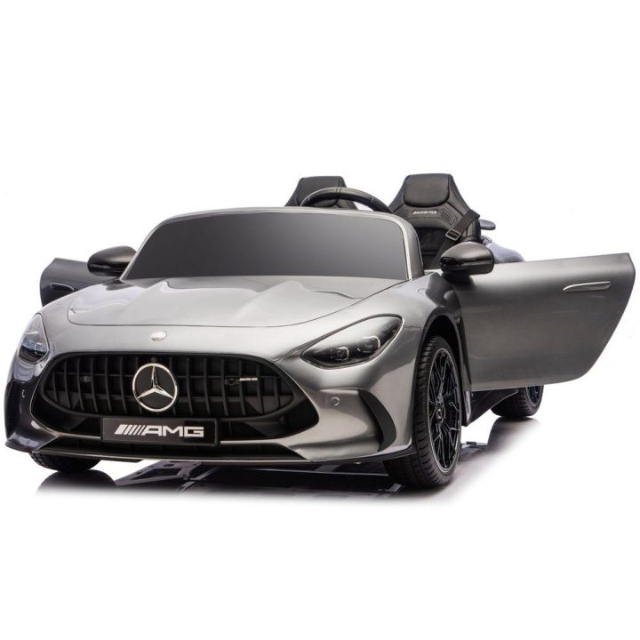 Vaikiškas elektrinis automobilis 24V pilkos spalvos Mercedes