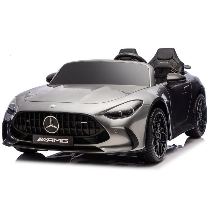Vaikiškas elektrinis automobilis 24V pilkos spalvos Mercedes
