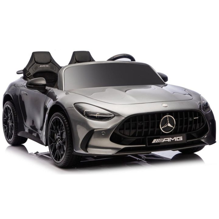 Vaikiškas elektrinis automobilis 24V pilkos spalvos Mercedes