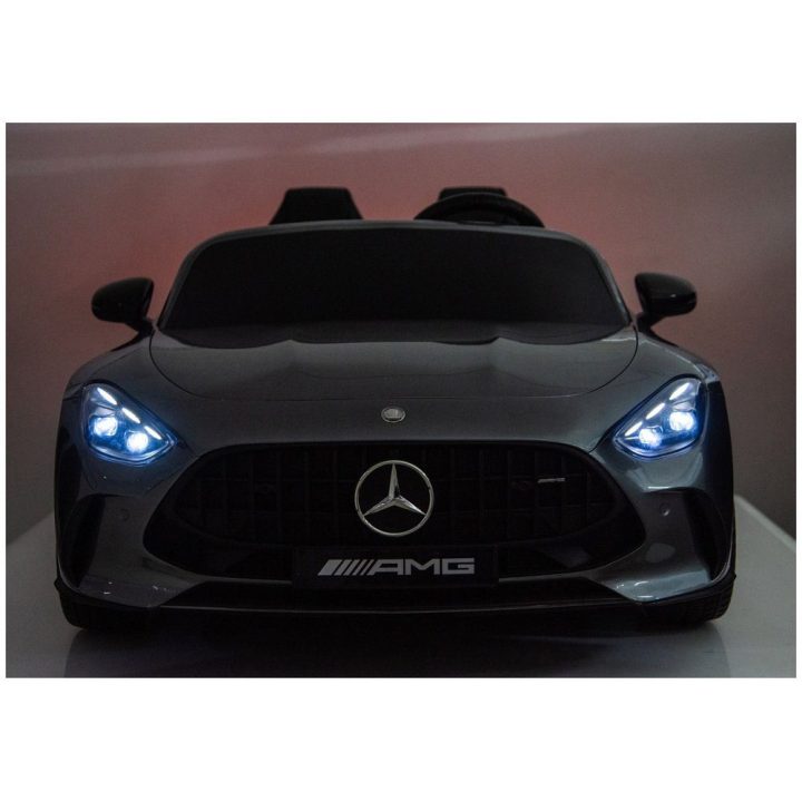Vaikiškas elektrinis automobilis 24V pilkos spalvos Mercedes