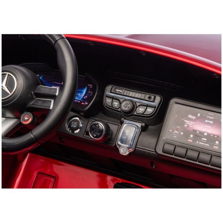 Vaikiškas elektrinis automobilis 24 V raudonas Mercedes