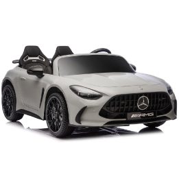 Vaikiškas elektrinis automobilis 24V, šviesiai pilkas Mercedes