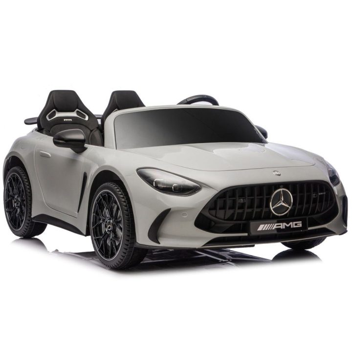 Vaikiškas elektrinis automobilis 24V, šviesiai pilkas Mercedes
